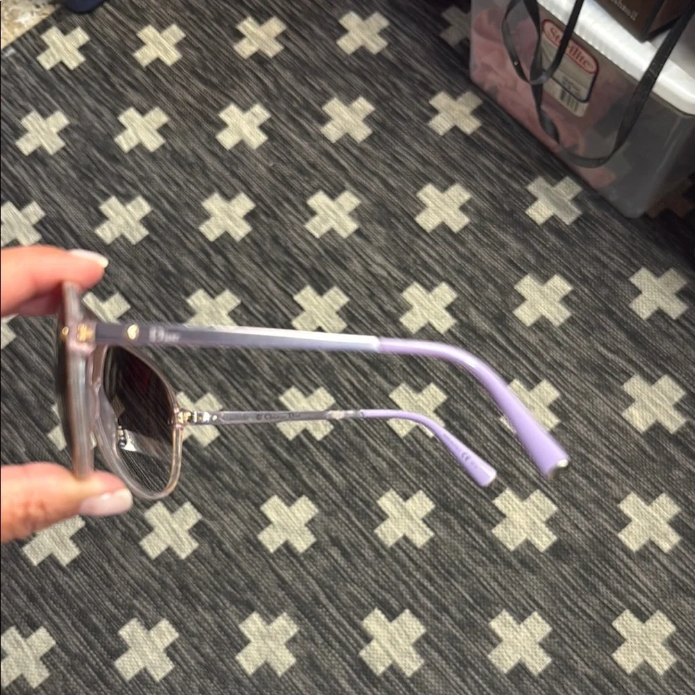Dior Gold and Purple Aviator Shades - Picture 4 of 4
